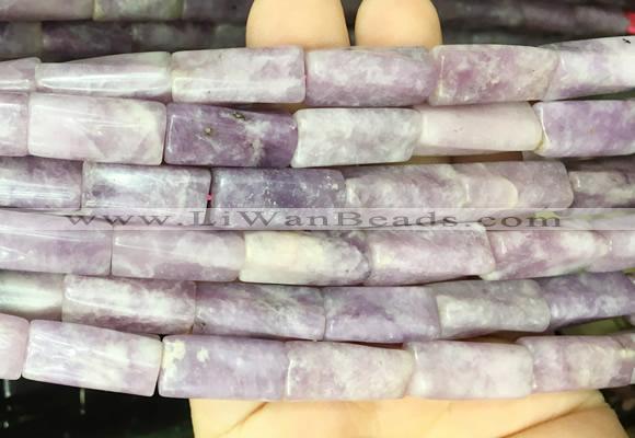 TWBS04 15 inches 9*20mm twist column lepidolite gemstone beads