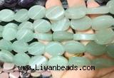 TWBS27 15 inches 13*18mm twist oval green aventurine beads wholesale