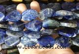 TWBS45 15 inches 18*25mm twist oval sodalite beads wholesale